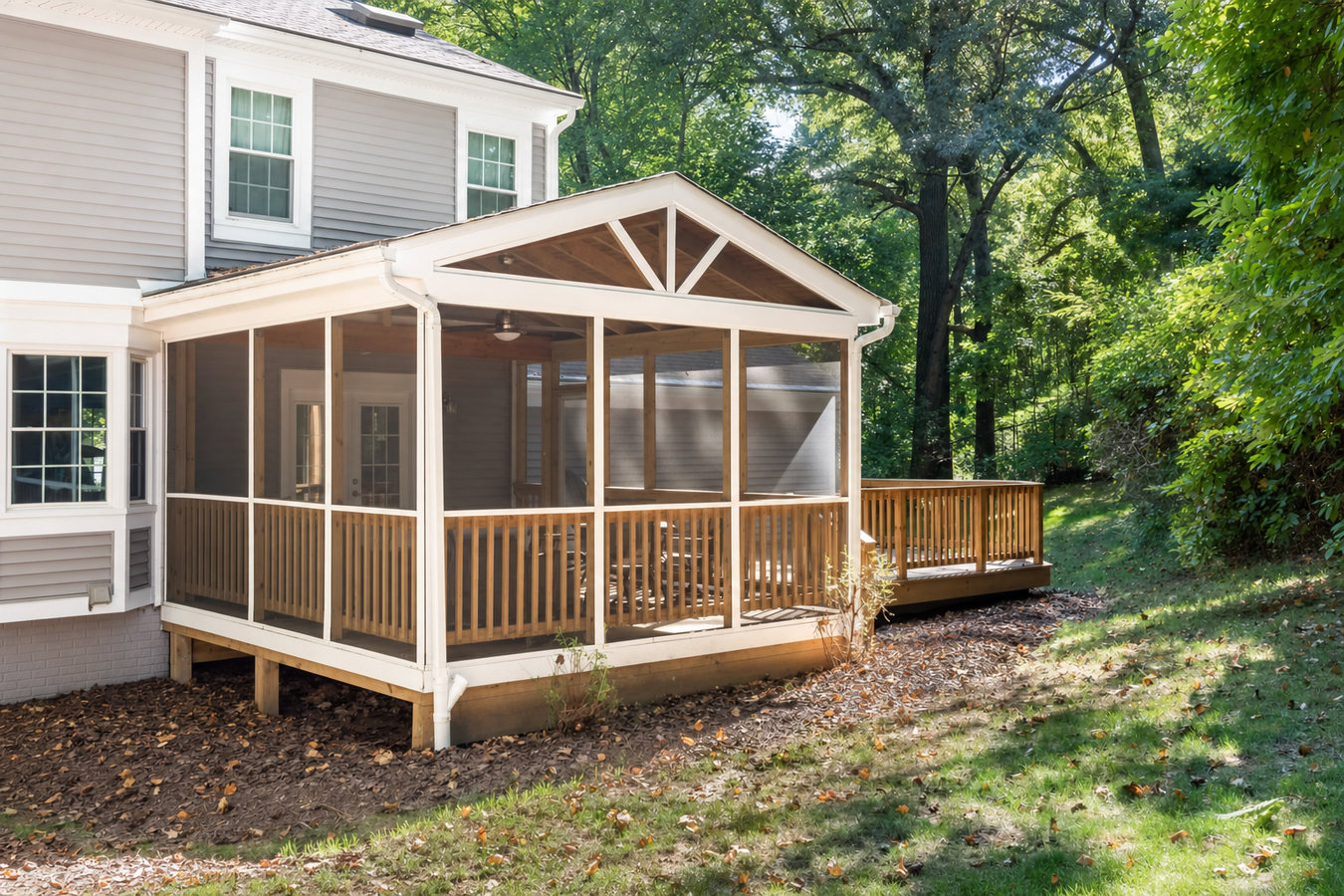 Screened-in porches and screened decks